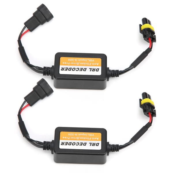 Universal kørelysdekoder fejlfri 9006 LED-pærer anti-flimmer 9-32V