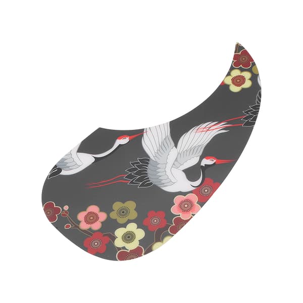 Stålsträngad gitarr Scratch Plate Trana Motiv Teardrop PVC-skydd 1 st Skyddande tillbehör