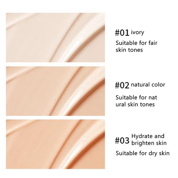 30g Full Täckning Makeup Bas Kräm Concealer Vattentät Långvarig Flytande Makeup