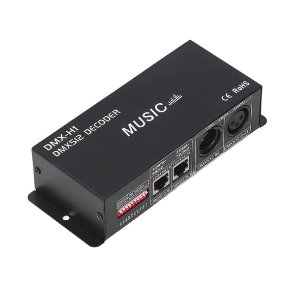 4-kanals DMX512-dekoder justerbar RGB LED-dæmpercontroller til barer, hoteller, ædru barer 8A