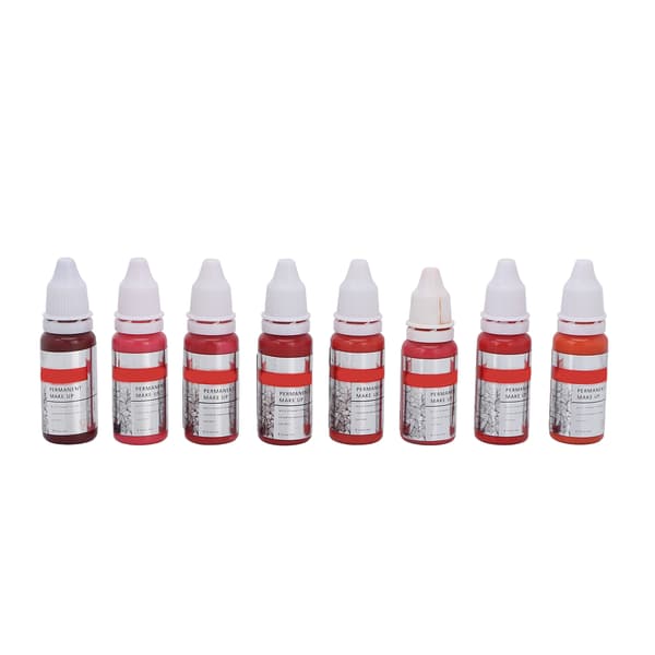 8 stk. Makeup Tattoo Blæk Semi Permanent Læbe Microblading Pigment Farve til Øvelseshud 120ml