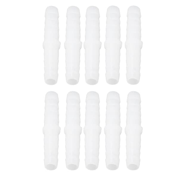 10 st plastslangkoppling rak skarvförbindare 6mm x 6mm