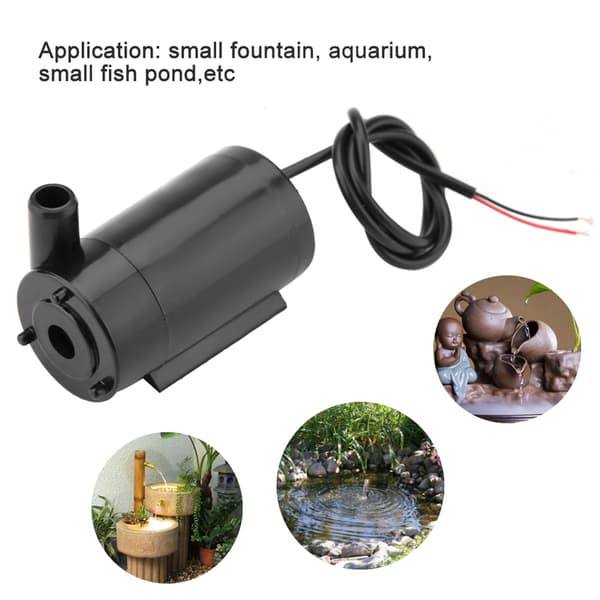 5 st Mini DC 3V-5V Dränkbar Vattenpump för Akvarium Fontän
