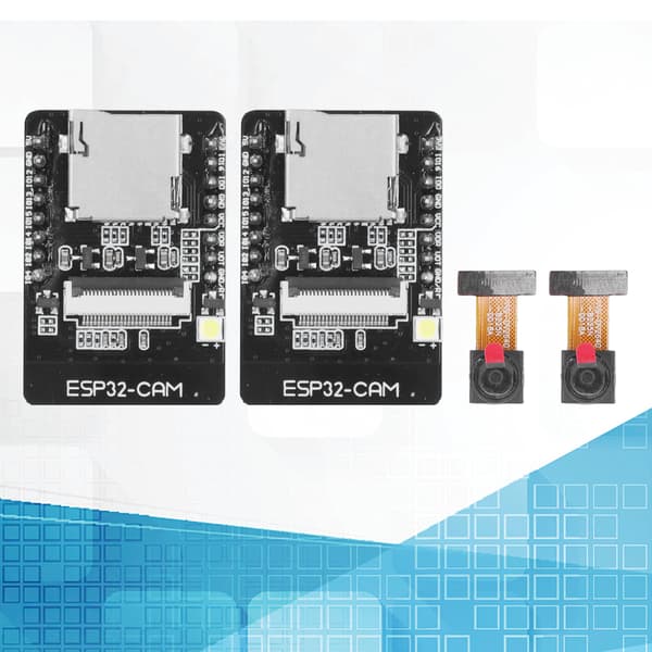ESP32 CAM WiFi Bluetooth Dev Board 2 stk., 2-i-1 Kameramodulsæt til IoT-projekter