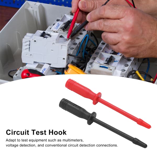 2 STK Multimeter Piercing Probe Testkrog, 4mm Port, Isoleringsnål til Bilreparation