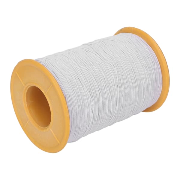0,5 mm vit elastisk tråd, klippbar DIY-armbandstråd, elastisk tråd för smyckeshantverk