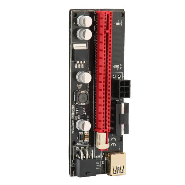 PCIE Riser 1X til 16X GPU-udvidelse Reducer belastning 60 cm USB3.0 Sikker Stabil USB Riser Strømforsyningsadapterkort