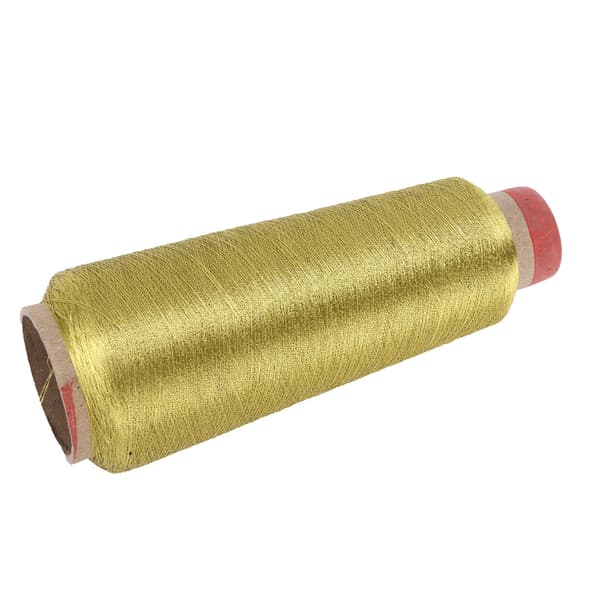 Sytråd Slitstark Hushållspolyestergarn för DIY Broderimaskinprojekt (Guld)