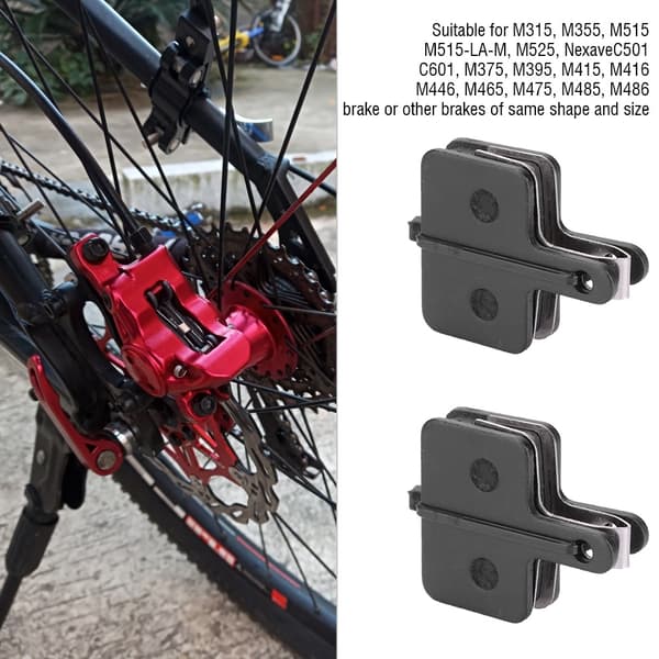 4-pack bromsbelägg i kopparlegering, halvmatt, för MTB-racercykel, cykelbromsdelar