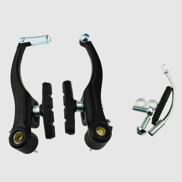 MTB V-bromssystem 2-par aluminiumbromsar silver passar de flesta cyklar