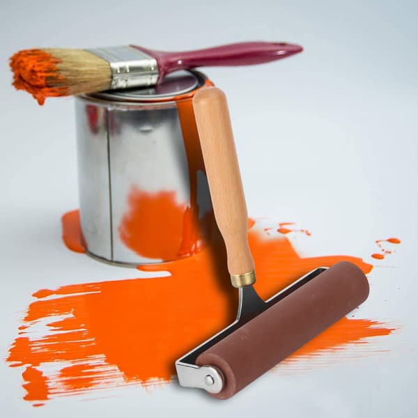 Brayer Blød Fleksibel Robust Holdbar Elastisk Gummirulle til Trykning Scrapbøger 15cm