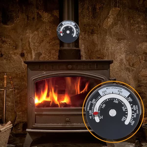 Spistermometer 0-500°F Aluminium Urtavla för Eldstad Vedspis