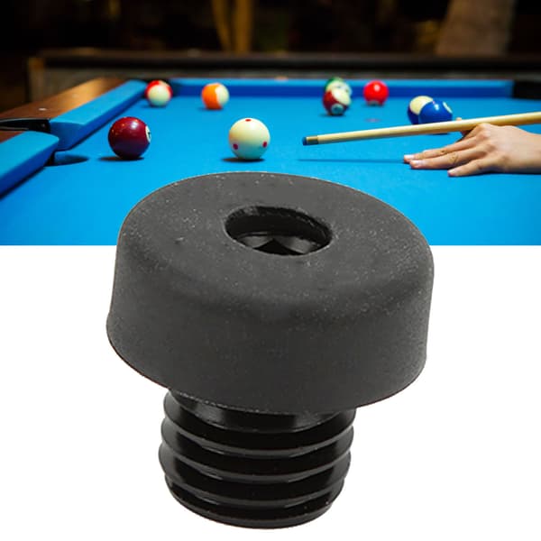 MEZZ Pool Kø Gummi Buffer Beskytter, Sort Kø Tilbehør, Endehætte til Snooker Kølle