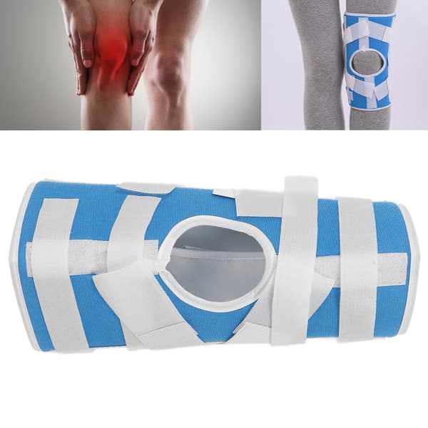 Justerbar rem Elastisk Patella Knästöd Stöd Knäbälte Stöd Fäste Skydd L