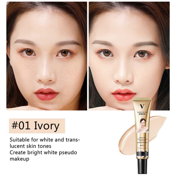 Flydende Fuld Dækning BB Creme Make Up Base Creme Concealer Langtidsholdbar Vandfast Flydende