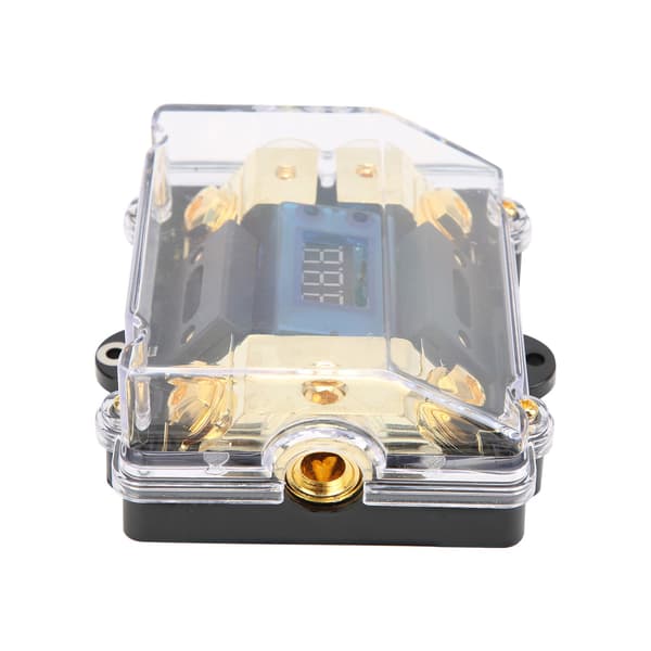 Universal bil autofuseholder 100A LED digital 1 ind 2 ud lydforstærker fuseholder