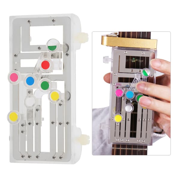 Silver Folk Ukulele Ackordtränare för Nybörjare Gitarrinlärningshjälpsystem