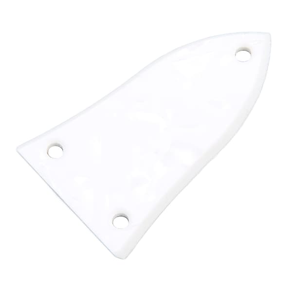 5 st vit 3-håls plast truss rod täckplåtsats för elgitarr bas tillbehör