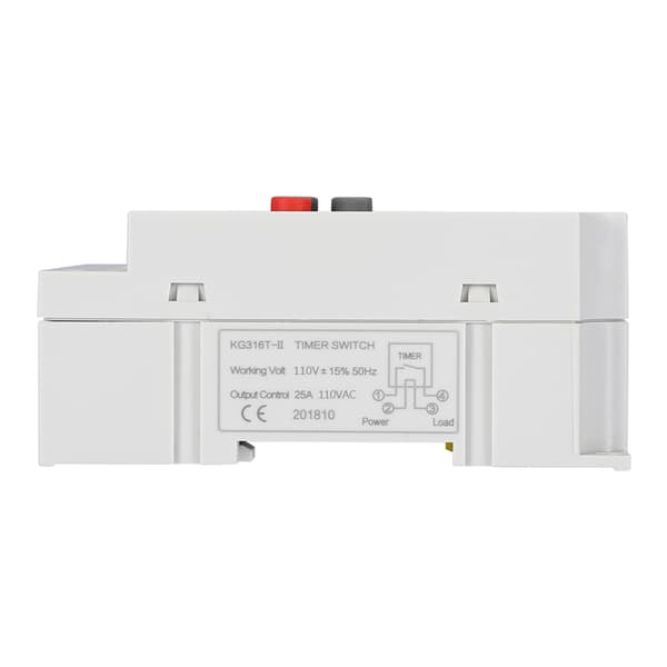 KG316T-II 30A Digital Timerrelä, 110V AC Programmerbar Strömbrytare, Elektronisk Tidskontroll