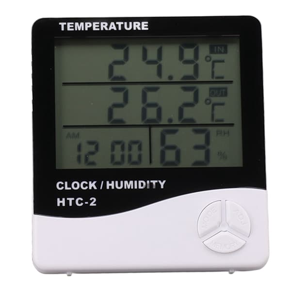 Stor skärm inomhus utomhus digital hygrometer termometer temperatur luftfuktighetsmätare