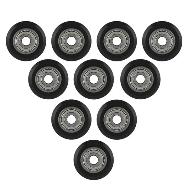 10 stk. sorte POM DIY remskiver 5 mm boring kuglelejer 3D-printer reservedel L