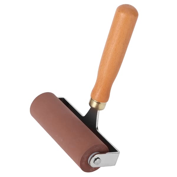 Brayer Blød Fleksibel Robust Holdbar Elastisk Gummirulle til Bogtryk Scrapbøger 10cm