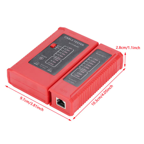 RJ45 RJ11 Netværkskabeltester LAN Ethernet Wire Tracker Værktøj WZ-468