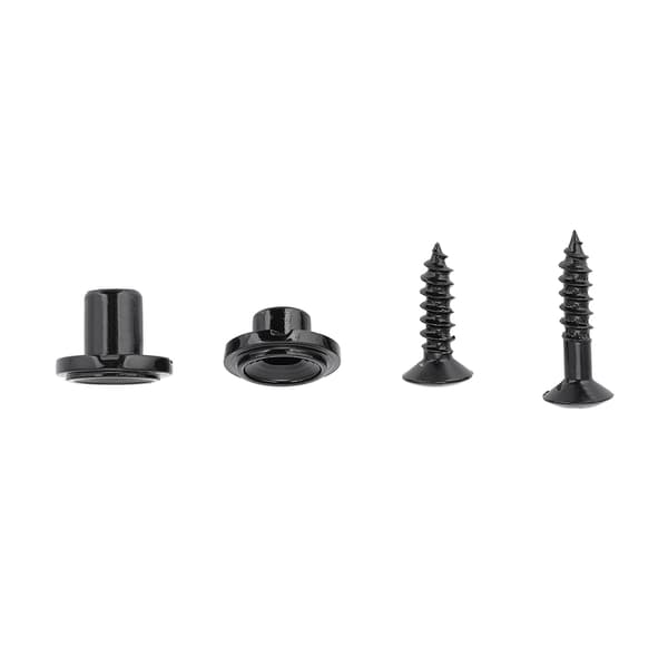 2-pack 5 mm 7,8 mm stränghållare med skruvar för elgitarrdelar (svart)