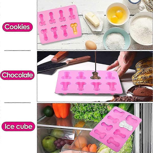 Roliga isbitsformar 2-pack - Kreativa silikonformar för smoothies, bästa presentidén
