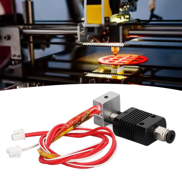 3D Printer Direkte Drev Hotend Ekstruder Kit, 24V 30W Varmeblok med 100K Termistor Sensor