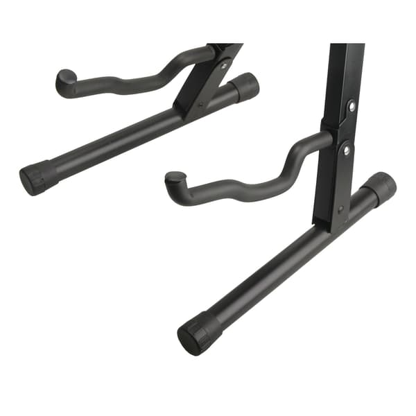 Guitarstativ Jernmateriale Sort Sammenfoldeligt Unikt Design Stabilt Guitar A-ramme Bas Displayholder