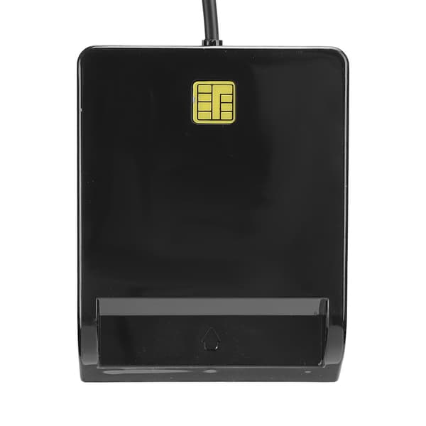 USB 2.0 Ekstern Smartkortlæser til CAC ID SIM M2 MS Bankkort, Win Mac, 1 Læser 1 CD