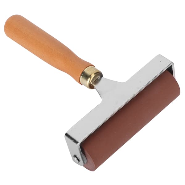 Brayer Blød Fleksibel Robust Holdbar Elastisk Gummirulle til Bogtryk Scrapbøger 10cm