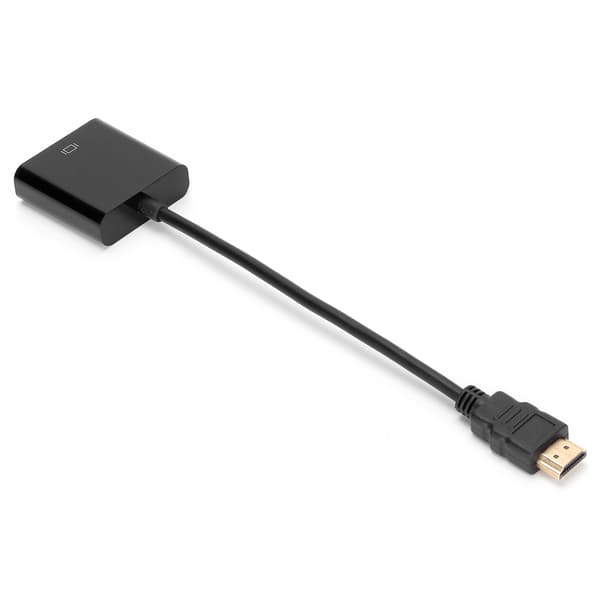 HD Multimedia Interface till VGA-omvandlare 1080P Kompakt ABS Videoadapter för bärbar dator 1 st