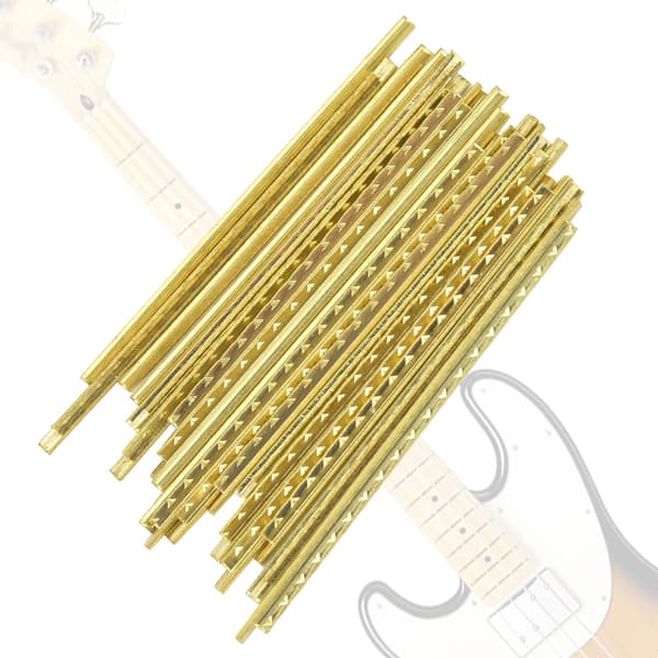 19 stk/sæt 39\" Messing Båndtråd 2,2 mm Bredde til Klassisk Akustisk Guitar Erstatning