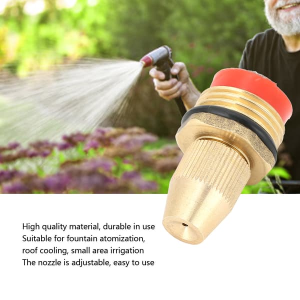2-pack G1/2 DN15 Justerbart Mikrosprinklerhuvud för Trädgårdsbevattning Dimmunstycke