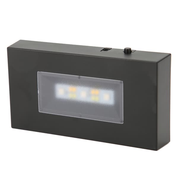 LED-lysstanderbase USB-drevet multimodus assorterede farver sort ABS rektangulær lysdisplaybase til glaskasse