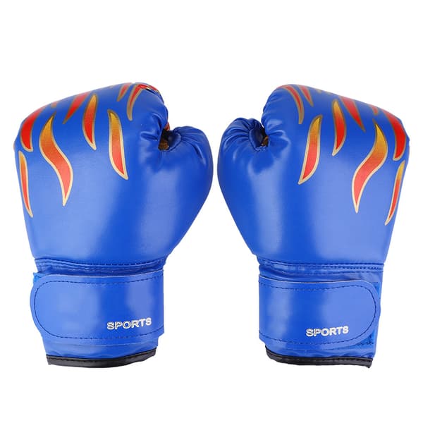 Ungdomsboxning Combat Thaiboxning Sparring Slag Kickboxning Brottning Tung Säck Mitts Blå