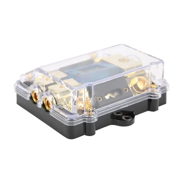 Universal bil autofuseholder 100A LED digital 1 ind 2 ud lydforstærker fuseholder
