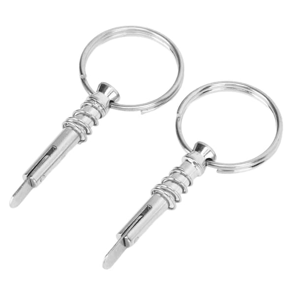 2 stk. lynkoblingsstifter i rustfrit stål til båd, marine hardware, Bimini-top, dækmontering, skibsværft