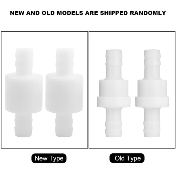 2 st 10 mm plastbackventil för gasvätska
