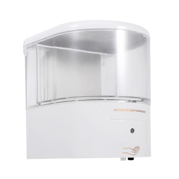 600ML ABS Automatisk Sensor Tvåldispenser, Väggmonterad Beröringsfri Handspritpump