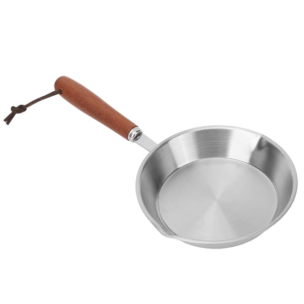 Nonstick æggepande i rustfrit stål 6,3 tommer stegepande til hjemmerestaurant induktionskogeplade
