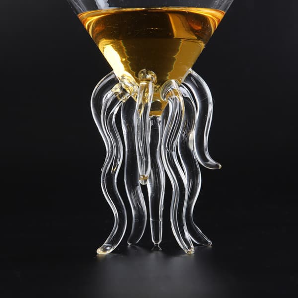 Bläckfisk Cocktailglas Transparent Manetkopp Bläckfiskformade Glasvaror