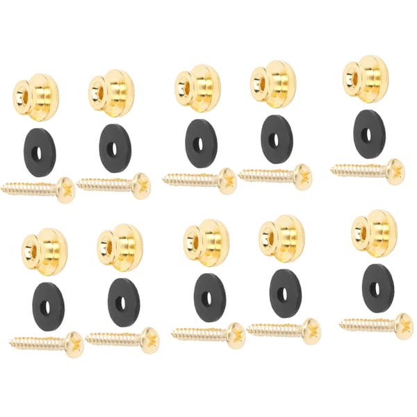 5-pak guitarrem-låse til bas-ukulele instrumenttilbehør, guld