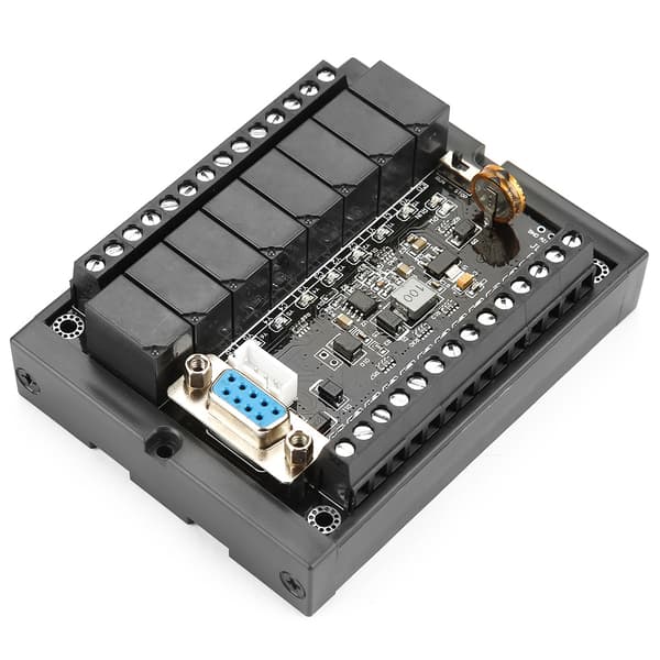 PLC FX1N-20MR Industriel Controller Board, Programmerbar Relæ Timing Modul i Kabinet