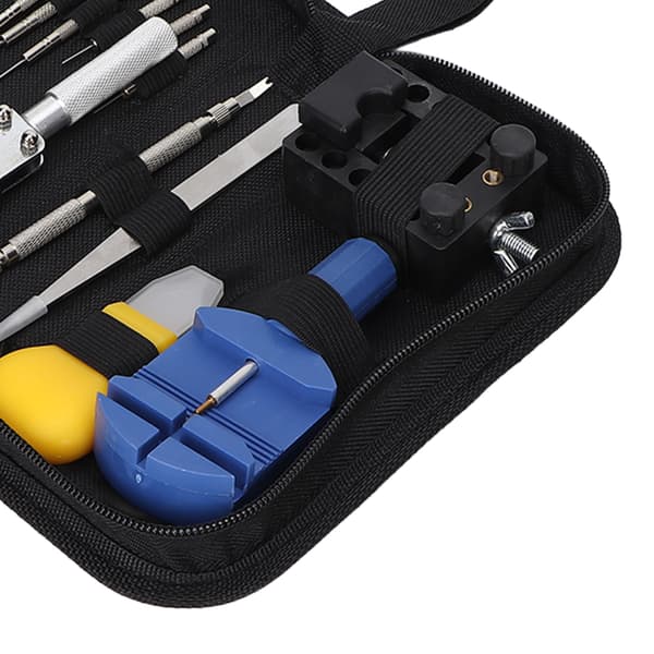 13 delar professionell klockunderhållssats Klockarmband Cellförsegling Boettöppnare Cellbytesverktygssats