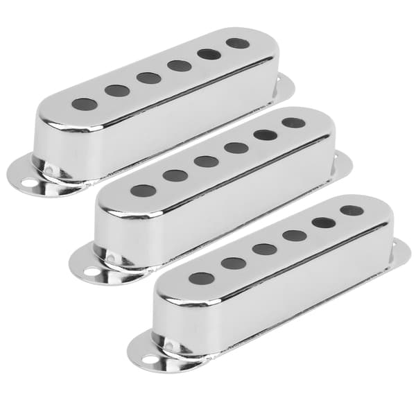 3 st Enkel Pickguard Mässing 48mm 50mm 52mm Elgitarrtillbehör för ST SQ Silver
