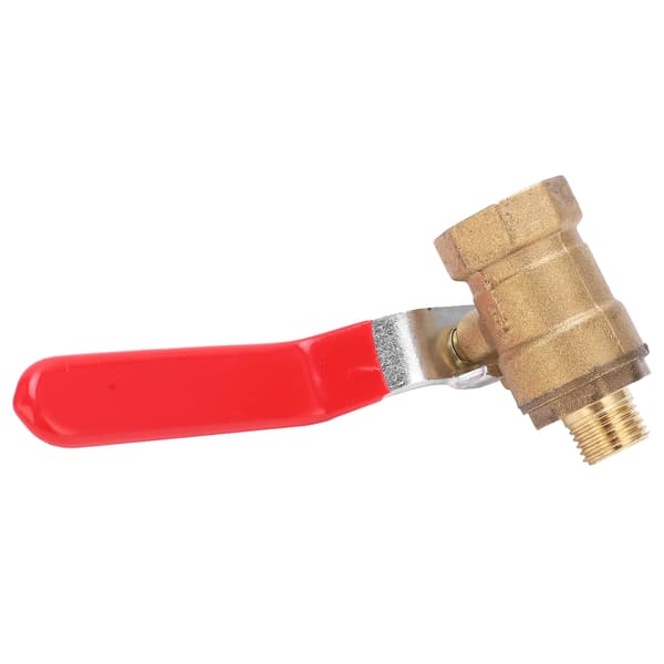 Luftkompressor kulventil gjuten mässing 1/2\" FPT x 1/4\" MPT röradapterkit