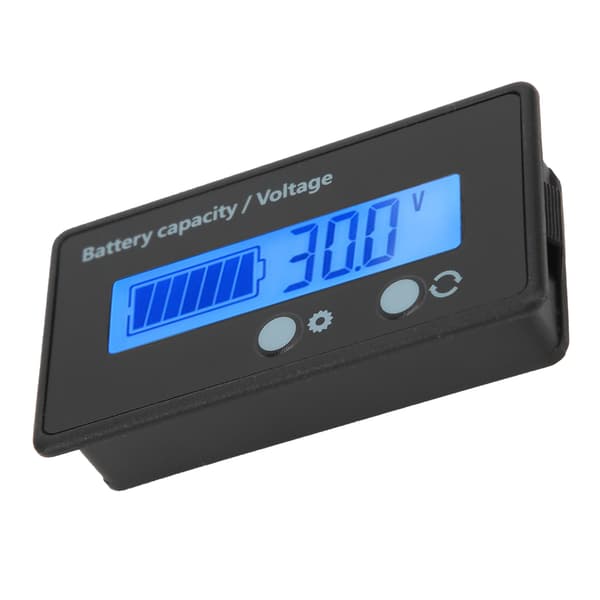 12V-100V LCD Batterimonitor Voltmeter Måler Blå Baggrundsbelysning Digital Tester